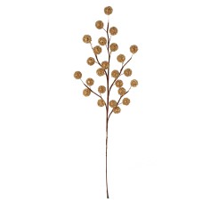 Gold Christmas Beaded Berry Spray with 25 Berries, 19.5 inches (Lot Of 1 Berry Sprays) SALE ITEM